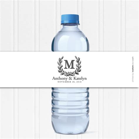 Wedding Water Bottle Labels Custom Water Bottle Labels