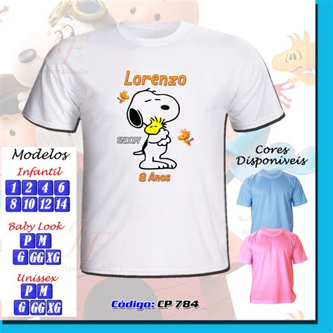 Camiseta Snoopy Personalizada Elo7 Produtos Especiais