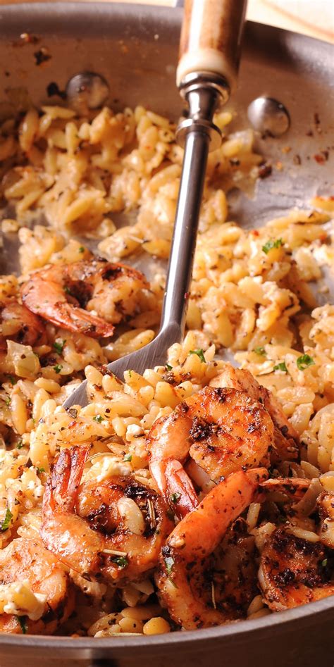 Orzo Recipes Shrimp Recipes For Dinner Shrimp Recipes Easy Seafood