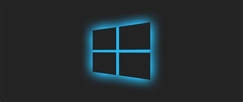 2560x1080 Resolution Windows 10 Logo Blue Glow 2560x1080 Resolution