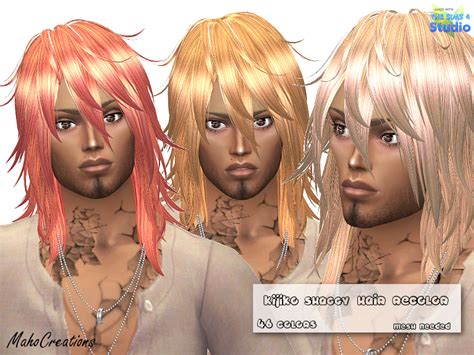 The Sims Resource Kijiko Shaggy Hair Recolor Mesh Needed