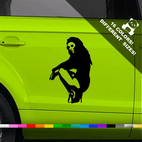 Girl Silhouette Car Decal Lady Silhouette Truck Or Bumper Etsy