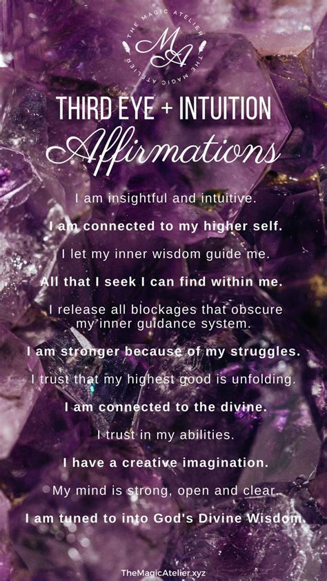A List Of Positive Affirmations To Strengthen And Activate Your Third