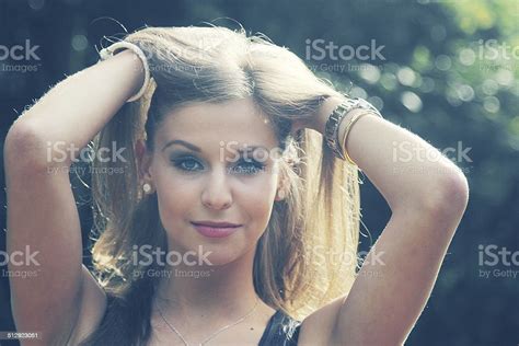 Beautiful Brunette Teenage Girl Stock Photo Download Image Now