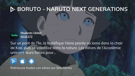 Où Regarder Boruto Naruto Next Generations Saison 1 épisode 272 En