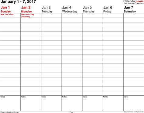 3 Day Calendar Template Weekly Calendar Planner Weekly Planner