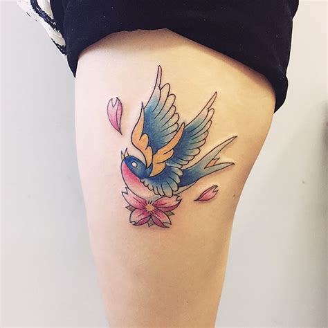 A tattoo that incorporates both the swallow and the rose could symbolize the wearer's faithfulness to a lover back home. 80+ Best Swallow Bird Tattoo Meaning and Designs - Fly in ...