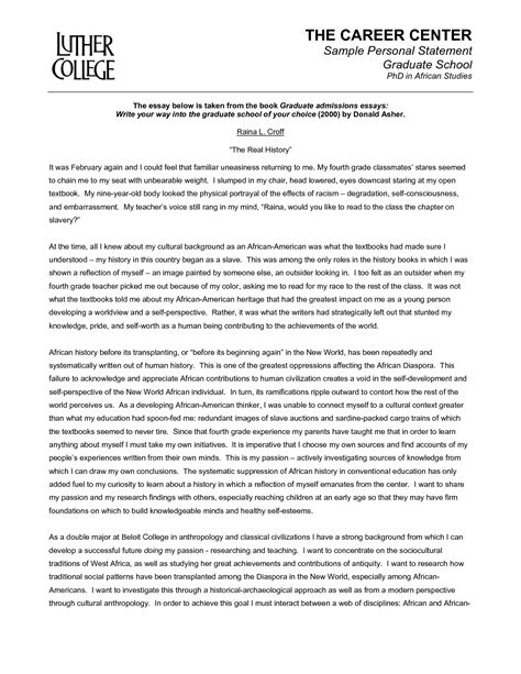 graduate school application essay template template