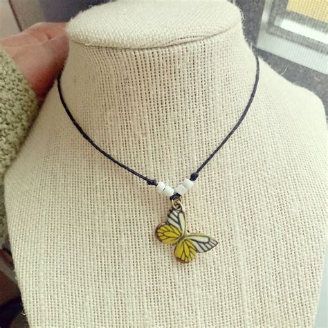 Custom Butterfly Necklacechoker Etsy