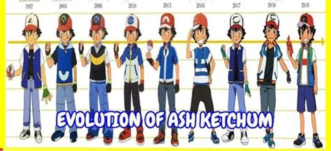 Evolution Of Ash Ketchum
