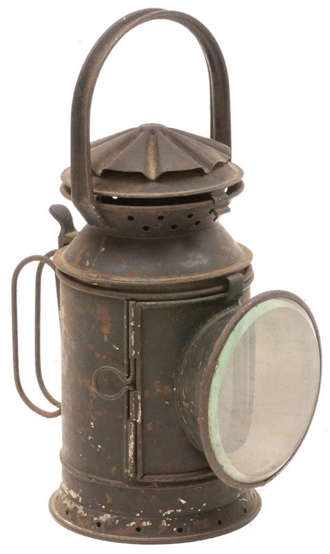 Vintage Railroad Lantern Circa 1910s Rotating Center Column For