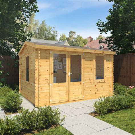 The Juniper 4m X 3m Log Cabin Is A Spacious And Open Garden Building