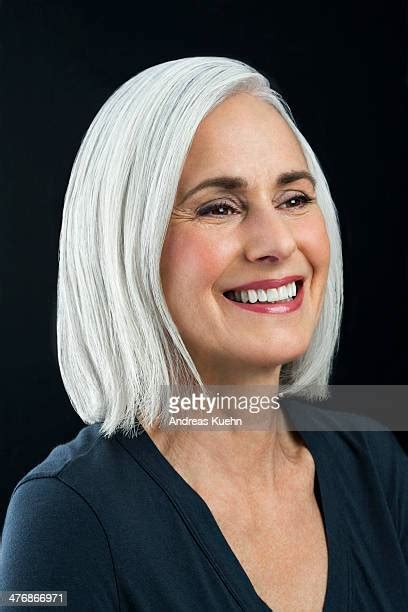 Beautiful Grey Haired Woman Photos And Premium High Res Pictures