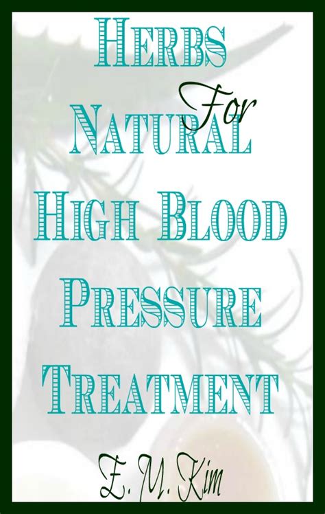 Herbs For High Blood Pressure Healing Bookstore