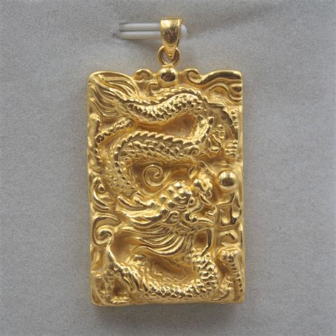 Gold Dragon Pendant Necklace 6mm Men S Gold Necklace Gold Dragon