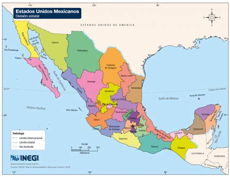 Total Imagen Mexico Con Division Politica Y Nombres Consejotecnicoconsultivo Com Mx