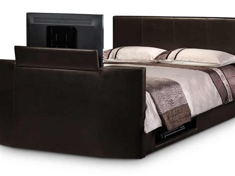 Bed Skirt For A Bed With Footboard Tv Mount Fixed Lid Cabinet Tv Lift