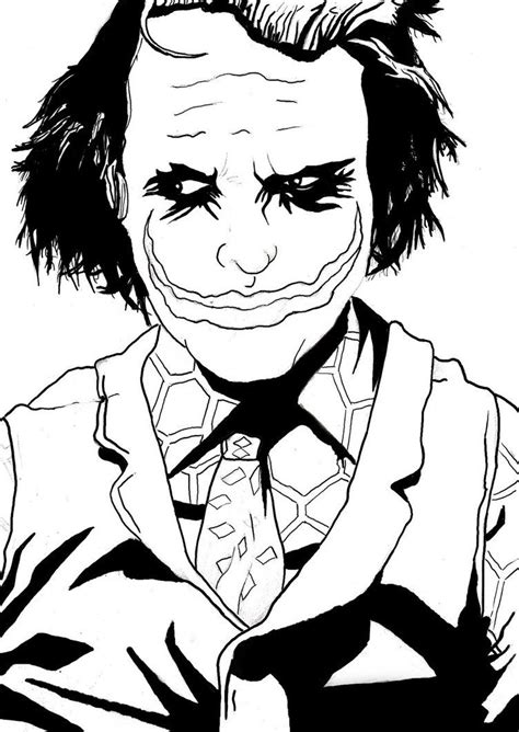 The Joker Line Art By ~generic Artsist On Deviantart Line Art Line