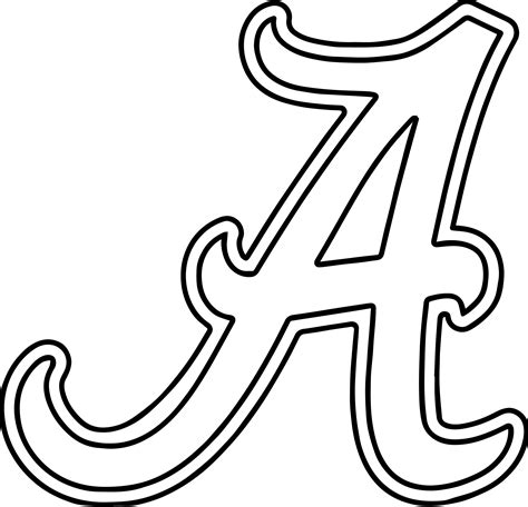 Alabama Crimson Tide Football Coloring Pages Coloring Pages