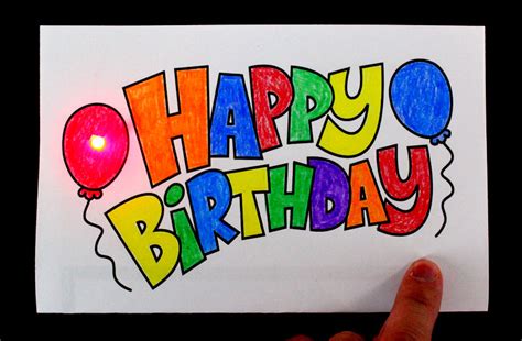Make A Happy Birthday Light Up Card