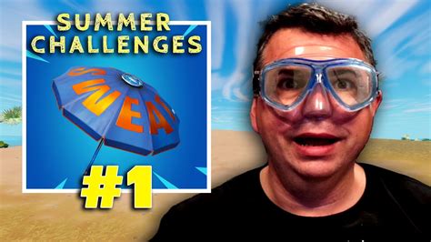 Fortnite Summer Sweat Challenges 1 Tips And Tricks Youtube