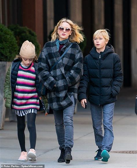 Naomi Watts Bundles Up As She Enjoys Chilly Stroll With Sons In Nyc