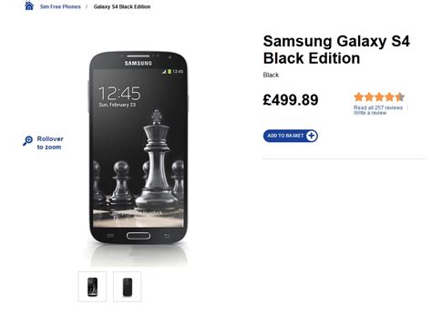 Samsung Galaxy S4 Black Edition Now Available In The Uk