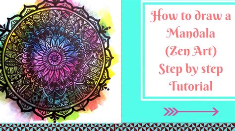 How To Draw A Mandala Step By Step Process Youtube