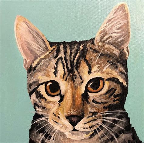 Tabby Cat Painting By Kelsey Raines Fine Art America