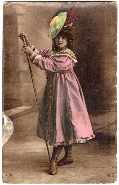 Tiller Girl Violet Palferay E Le Deley 4303 Edwardian Vintage Postcard Vintage