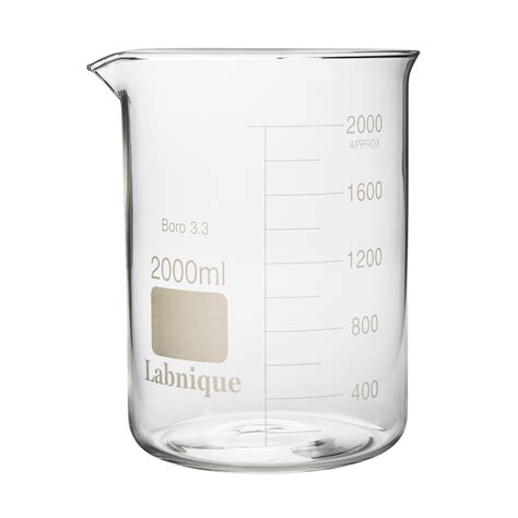 Glass Beaker Low Form 2000ml Pack Of 2 Labnique