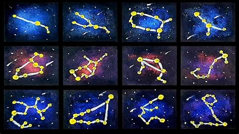 How To Draw A Galaxy And Star Constellation Youtube