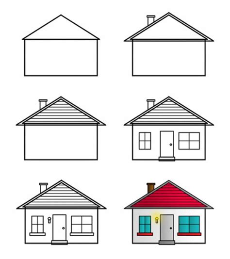 How To Draw House Step By Step Guide