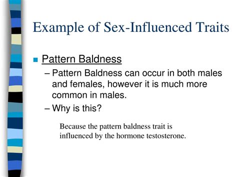 Ppt Sex Influenced Traits Powerpoint Presentation Free Download Id3120168