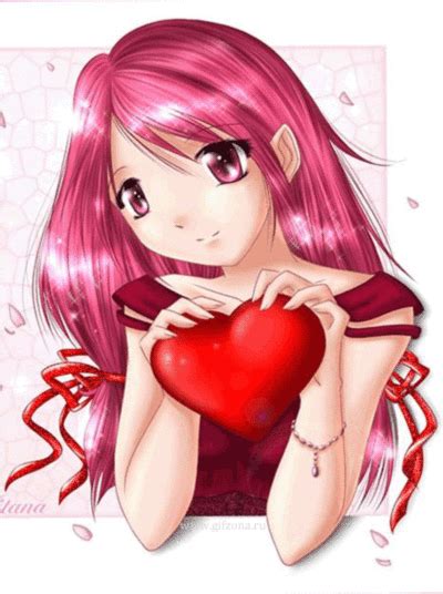 Anime Girl With Heart Anime