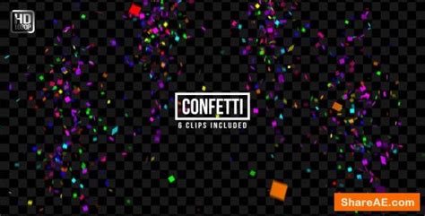 Videohive Confetti Motion Graphics Free After Effects Templates