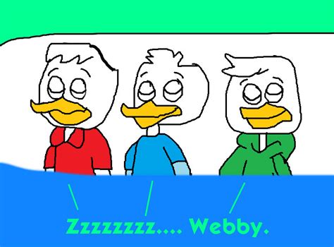 Donalds Nephews Sleeping And Dreaming About Webby By