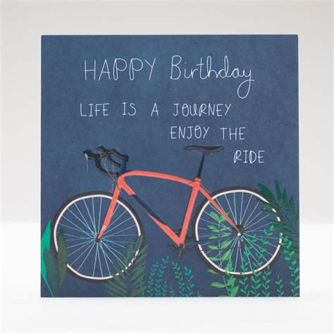 Happy Birthday Bike Card Greetings Cards Su Chases Interiors