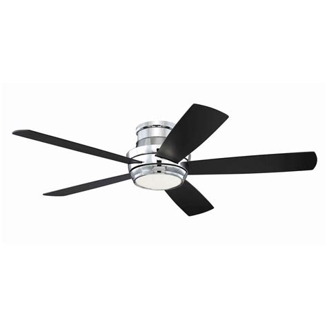 Hampton bay hugger ceiling fan. Craftmade Lighting Tempo Hugger Chrome LED Ceiling Fan ...