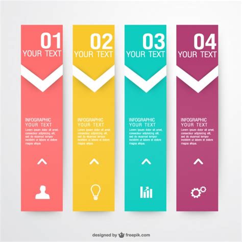 A wide variety of box file labels options are available to stay organized with this set of office label printable templates by lia griffith. Vector de infografía con etiquetas de colores | Descargar ...