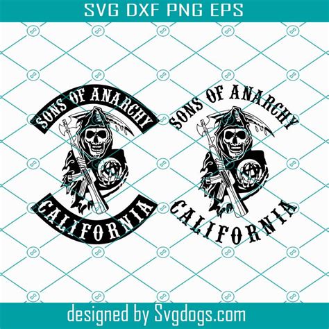 Sons Of Anarchy Logo Svg Skull Svg Trending Svg