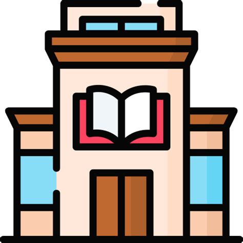 Library Free Buildings Icons