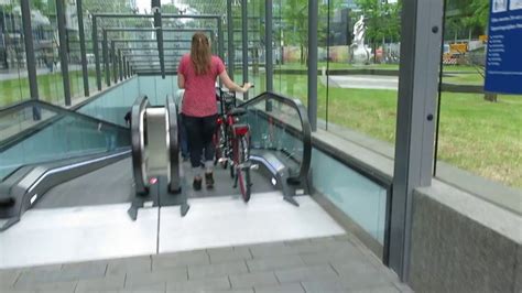 Velo City Bike Escalator Youtube