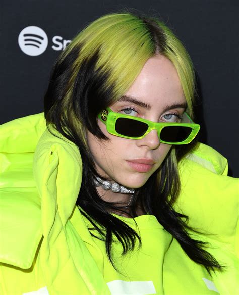 Billie Eilishs Slime Green Valentino Look And Gucci Sunglasses Are A