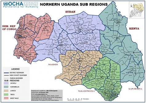 Northern Uganda Sub Regions Uganda Reliefweb
