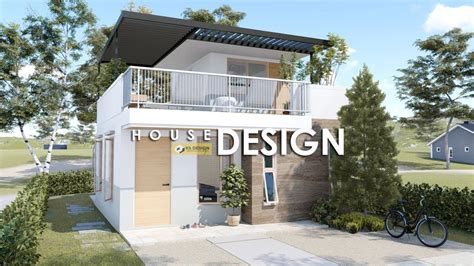 Simple House Design With Roof Deck 600m X 865m 88 Sqm 1 Bedroom