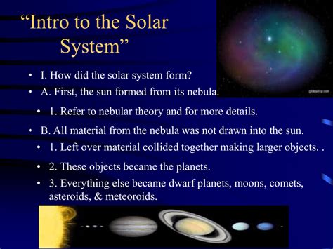 Intro To The Solar System