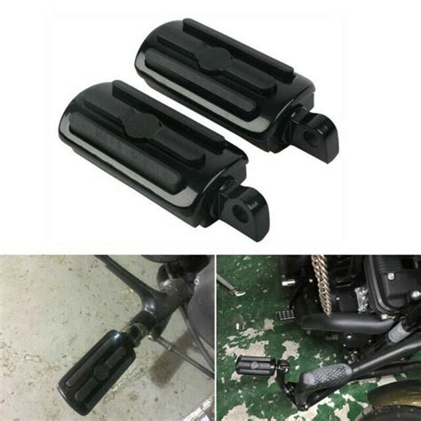 2pcs Foot Pegs Rest For Harley Motorcycle Touring Dyna Male Peg Mount