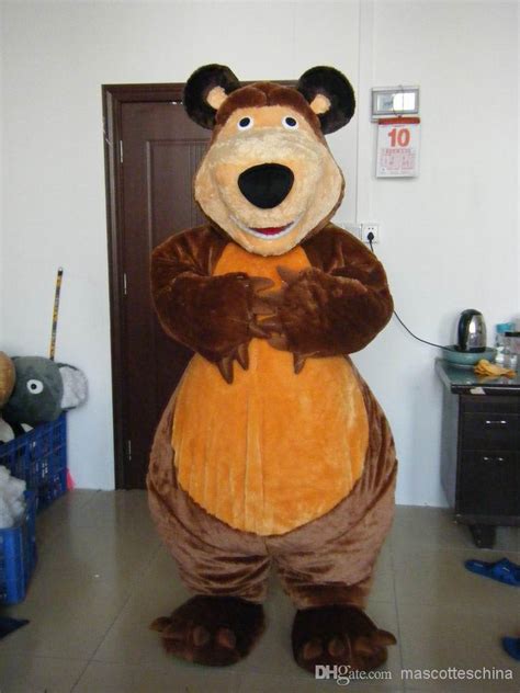 Adult Masha Bear Mascot Costume For Sale China Masha Bear Mascot