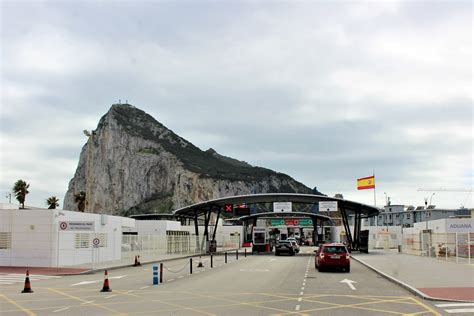 Border Control At Gibraltar Border Free Stock Photo Public Domain